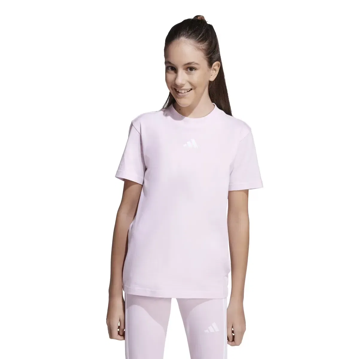 Детская футболка для девочек хлопковая Essentials adidas, Rosa