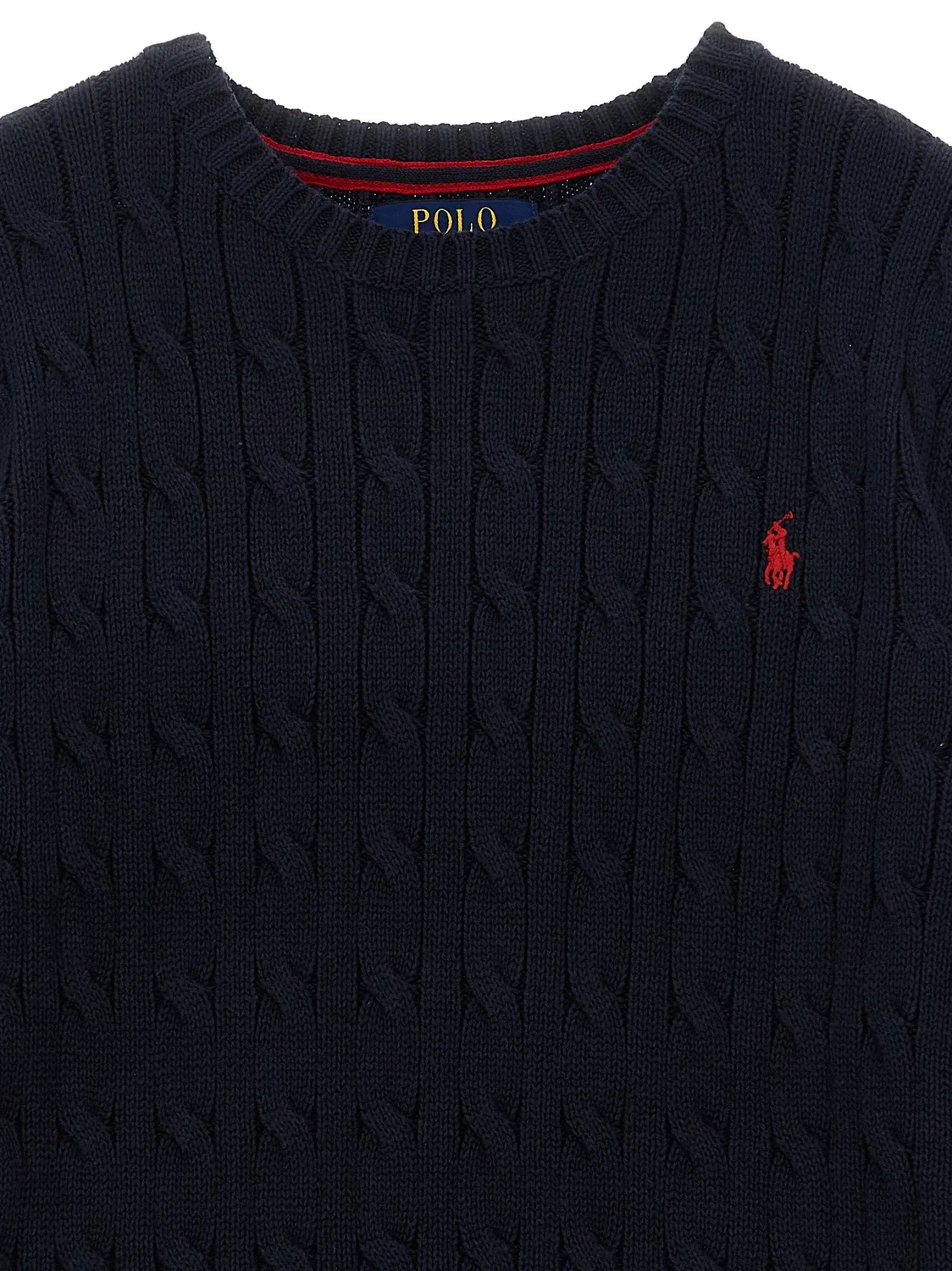 Вязаный свитер Polo Ralph Lauren, синий — фото 3