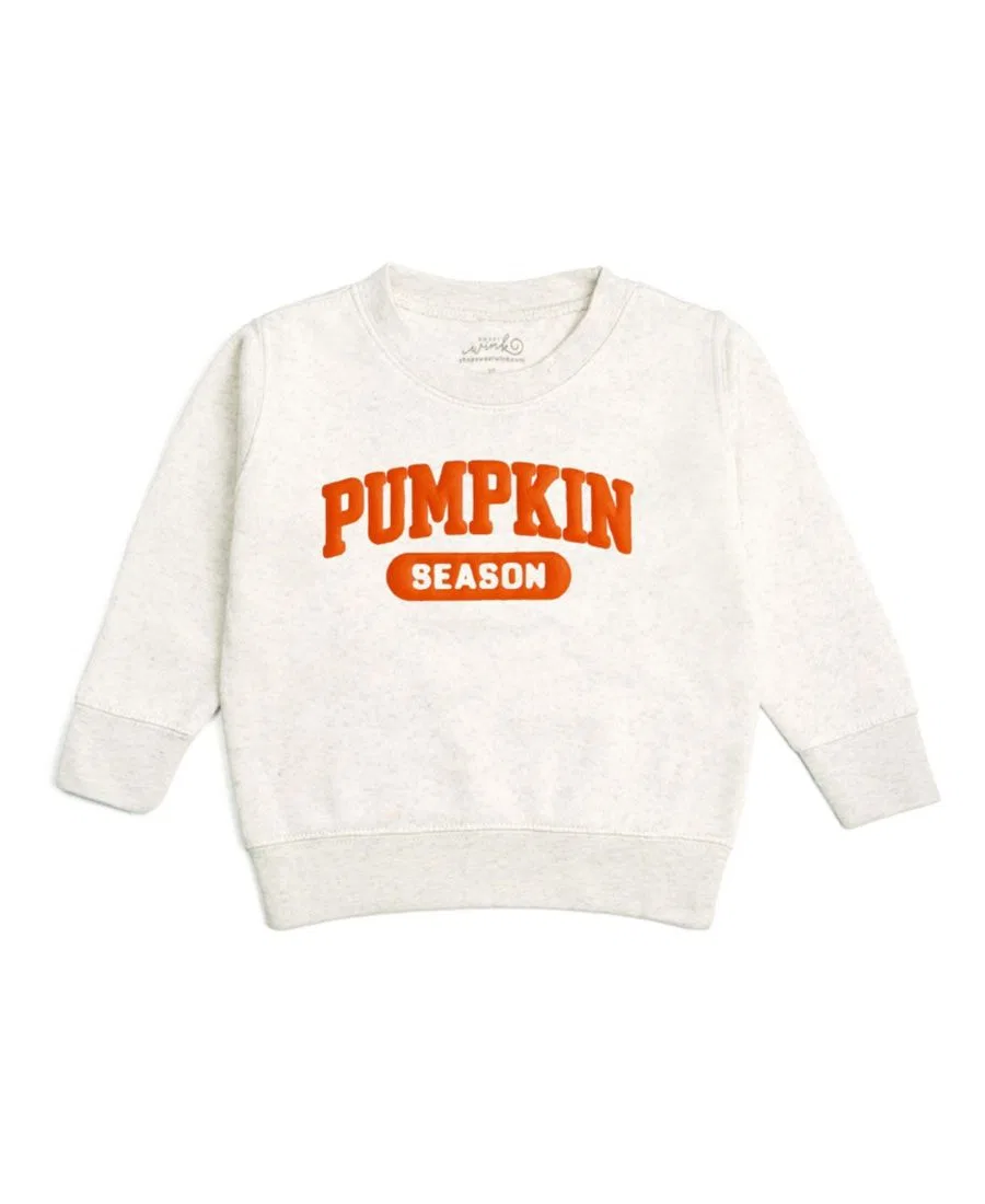 Свитшот с принтом Pumpkin Season Sweet Wink, Natural Heather