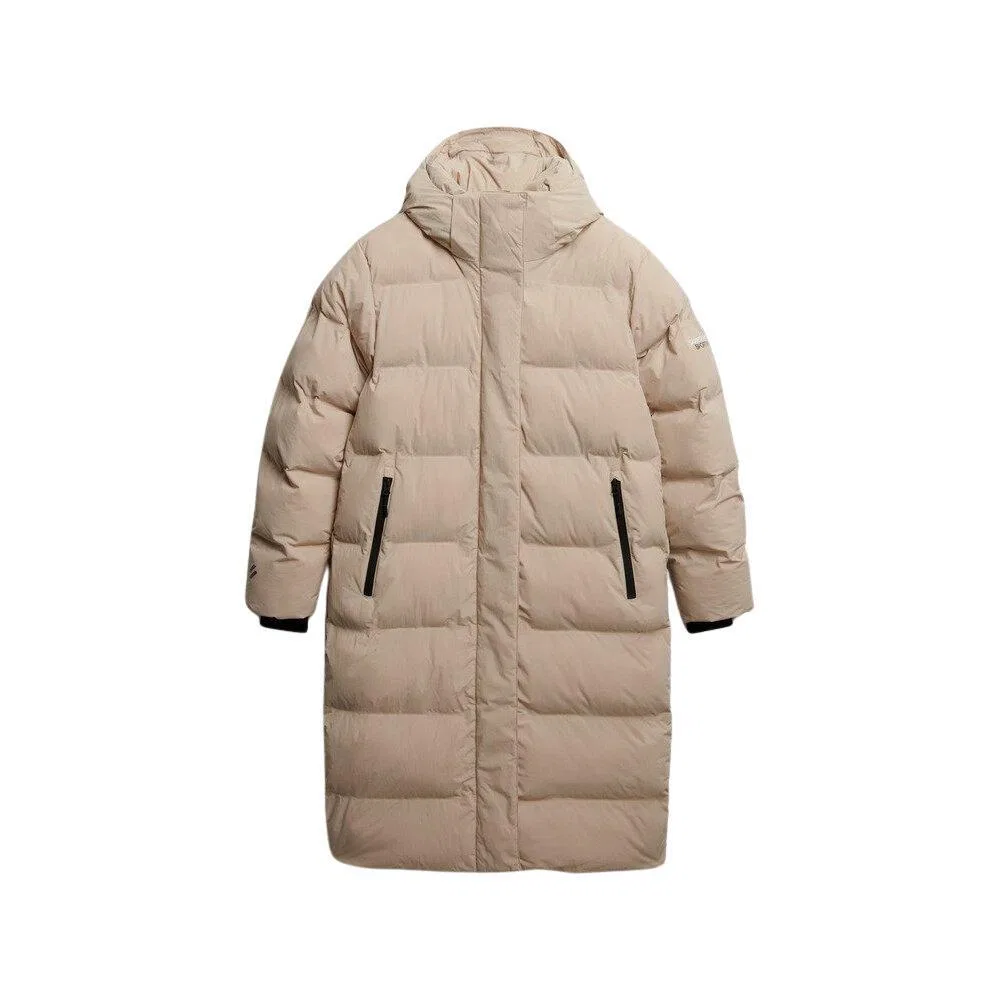 Женская длинная куртка с капюшоном Superdry, Grau