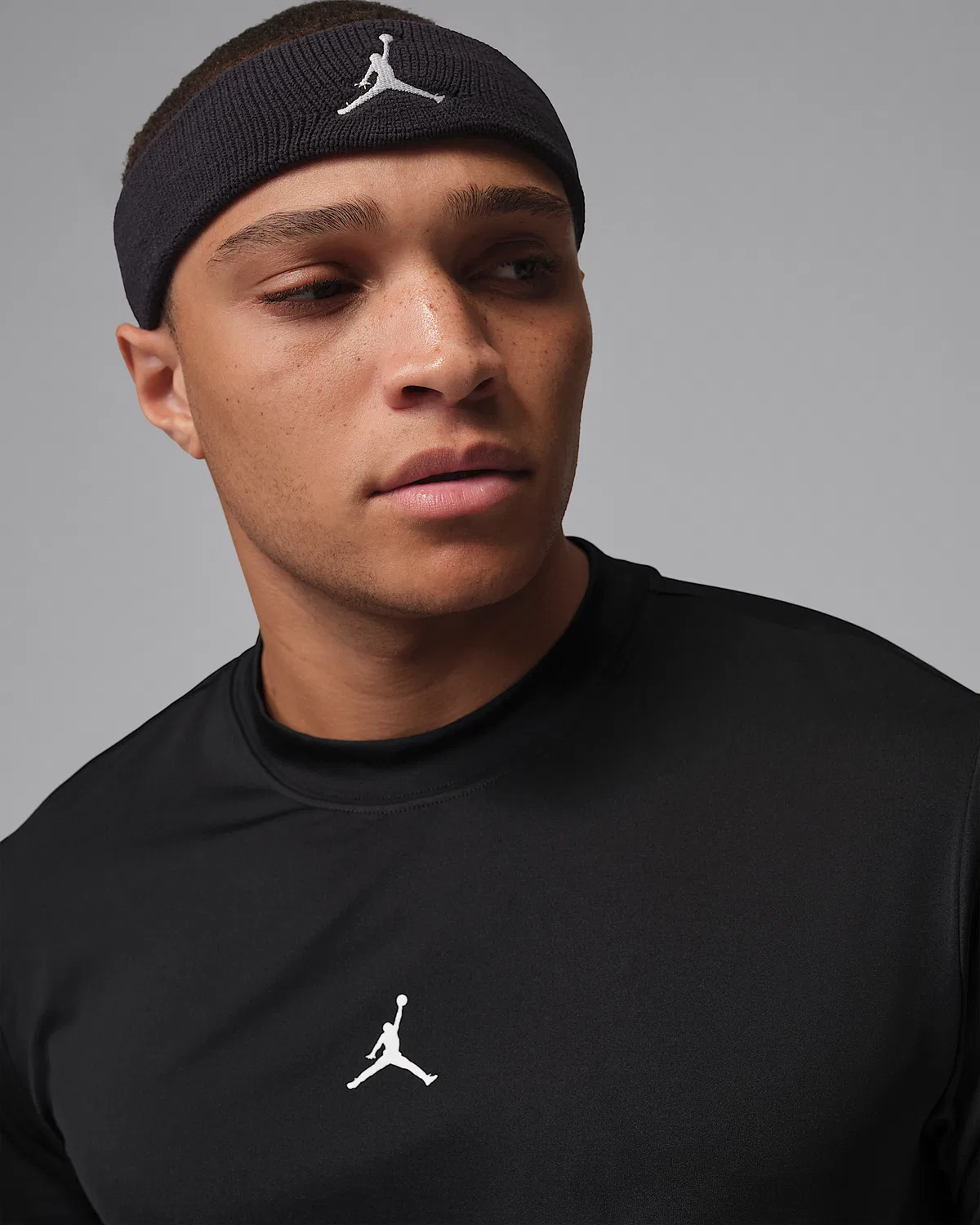 Мужская футболка Dri-FIT с коротким рукавом Jordan Sport Essentials, Black — фото 3