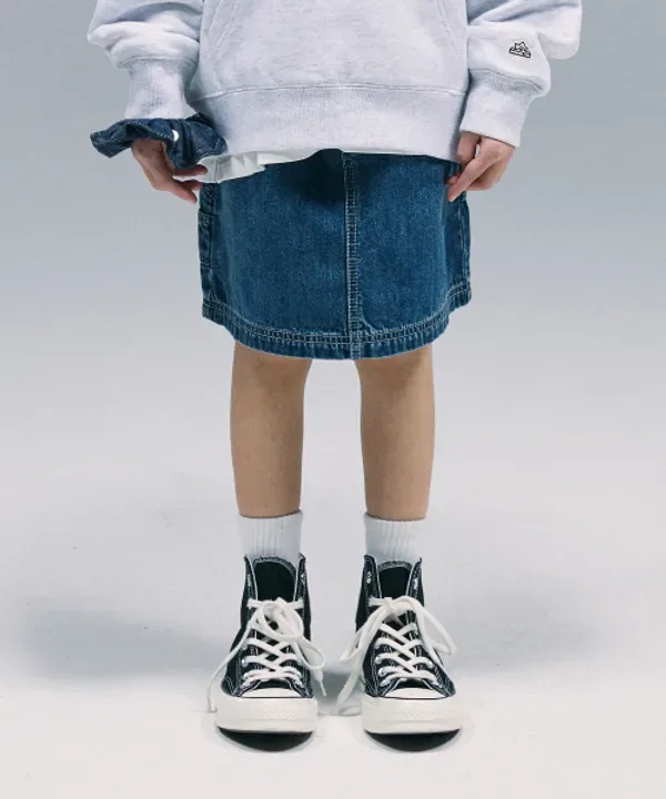 Юбка джинсовая базовая, Lee Kids, индиго