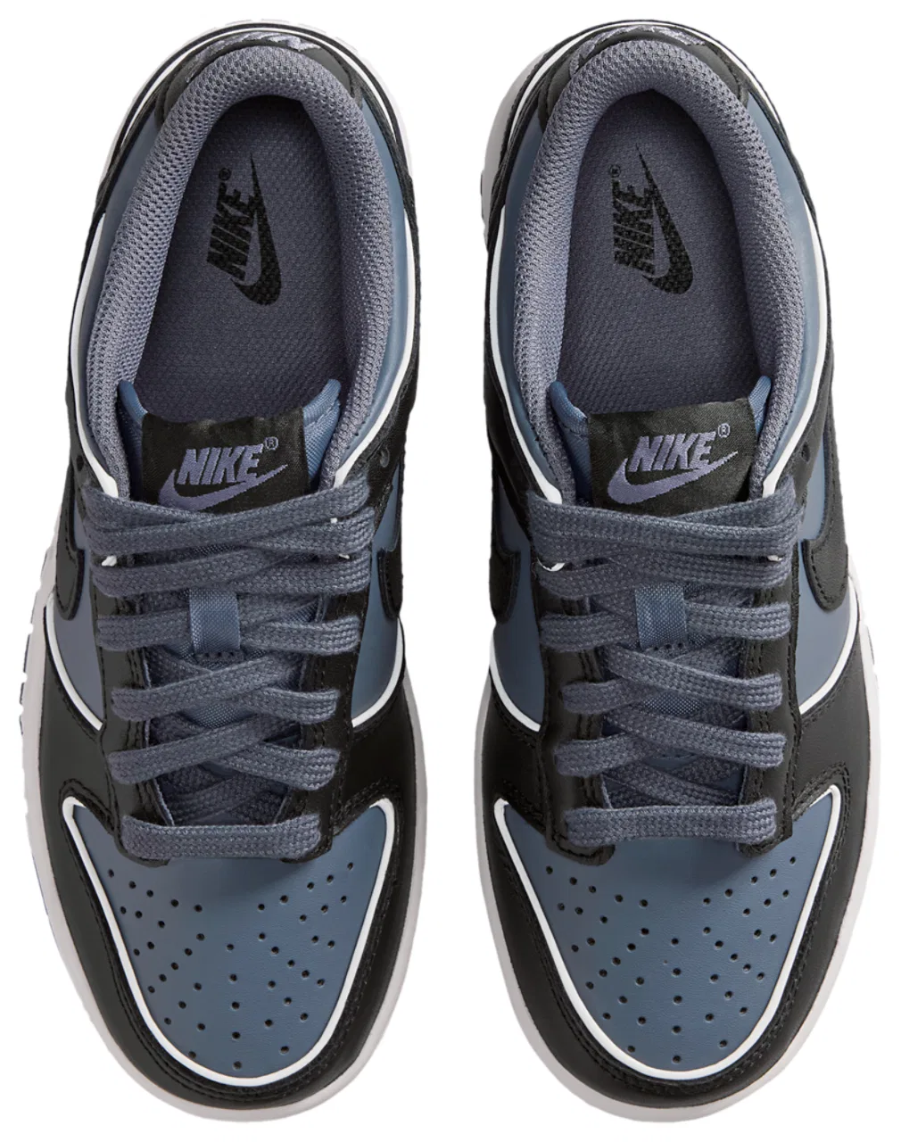 Кроссовки для мальчиков Dunk Low SE Nike, цвет Black/Lt Carbon/White — фото 4