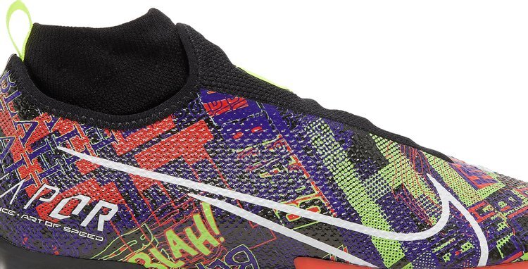Бутсы Nike Odell Beckham Jr. x Vapor Edge Pro 'Black Electro Purple', черный — фото 3
