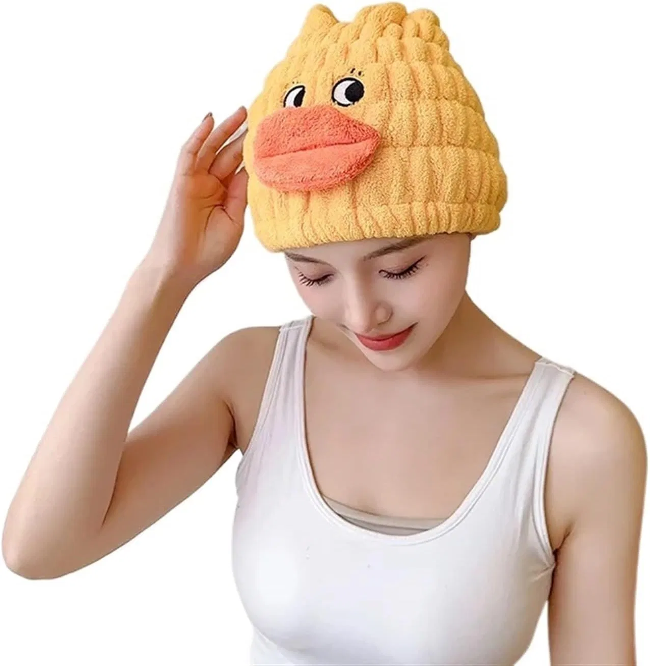 Шапочка для сушки волос TYNXK, 20x20 см, микроволокно