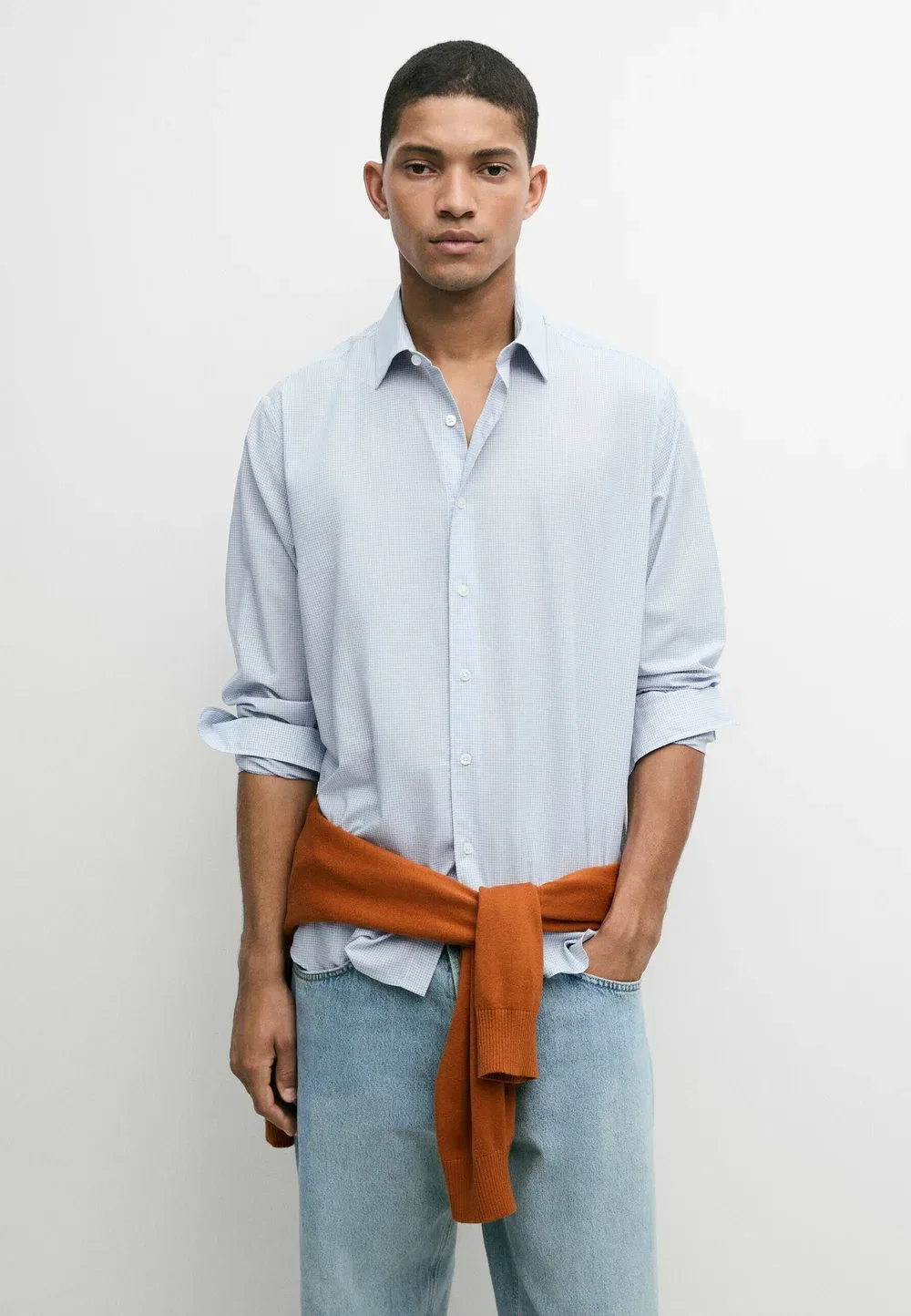 Рубашка Massimo Dutti, Dark Blue