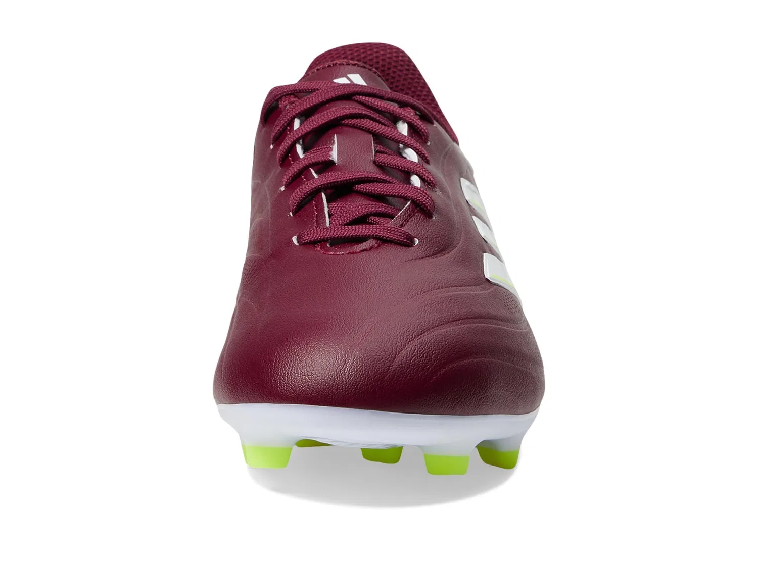 Детские футбольные бутсы с синтетической кожей Copa Pure II Club FxG J Adidas, Shadow Red White Team Solar Yellow — фото 3