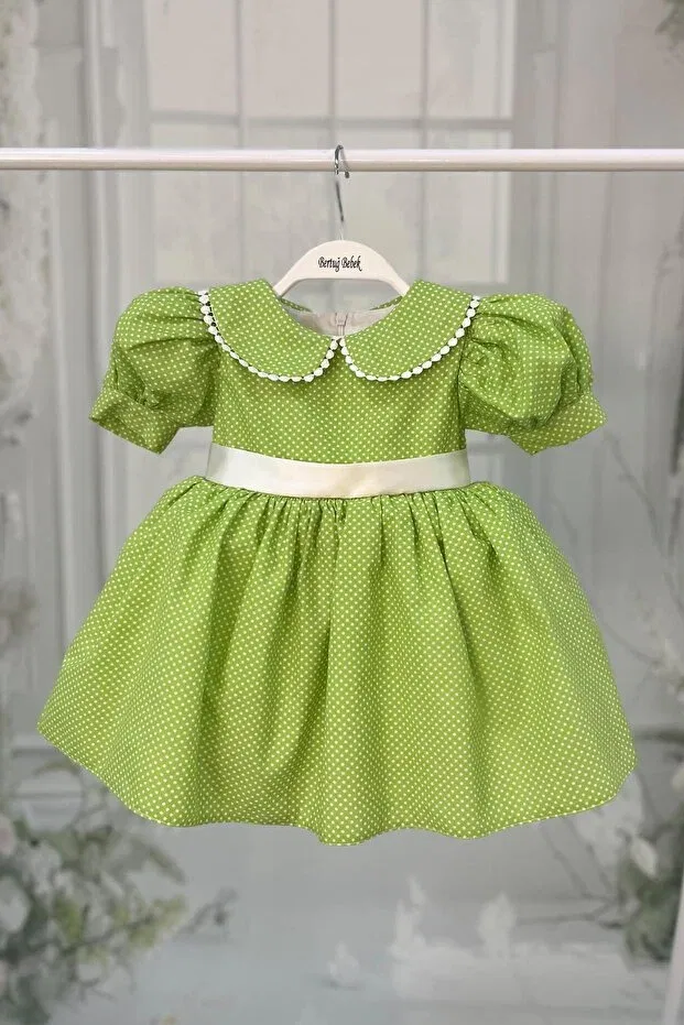 Детское платье для девочек кружевное Bertuğ Bebek, Green