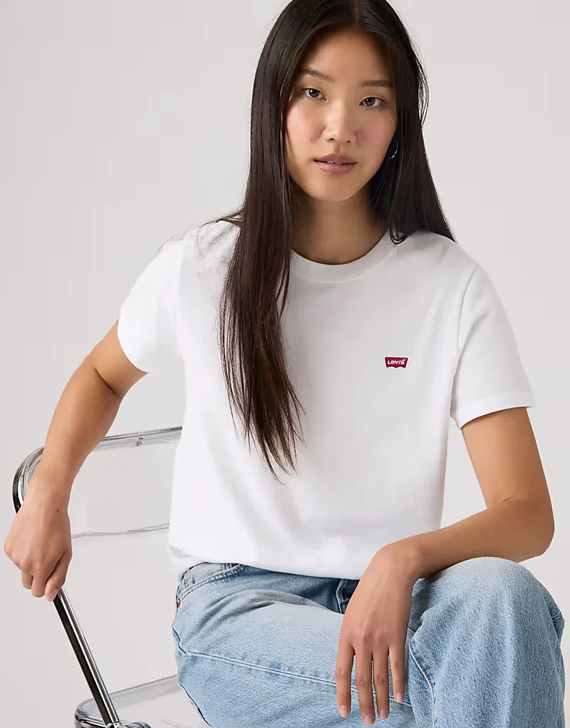Хлопковая футболка Levi's Favorite, белый — фото 2