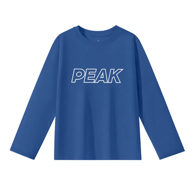 Футболка детская с круглым вырезом PEAK индиго/белая