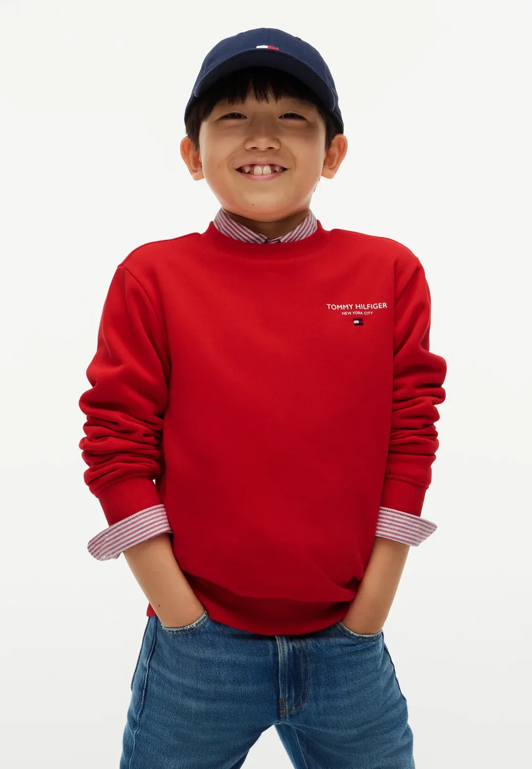 Унисекс толстовка с логотипом Essential Tommy Hilfiger, Red Glare