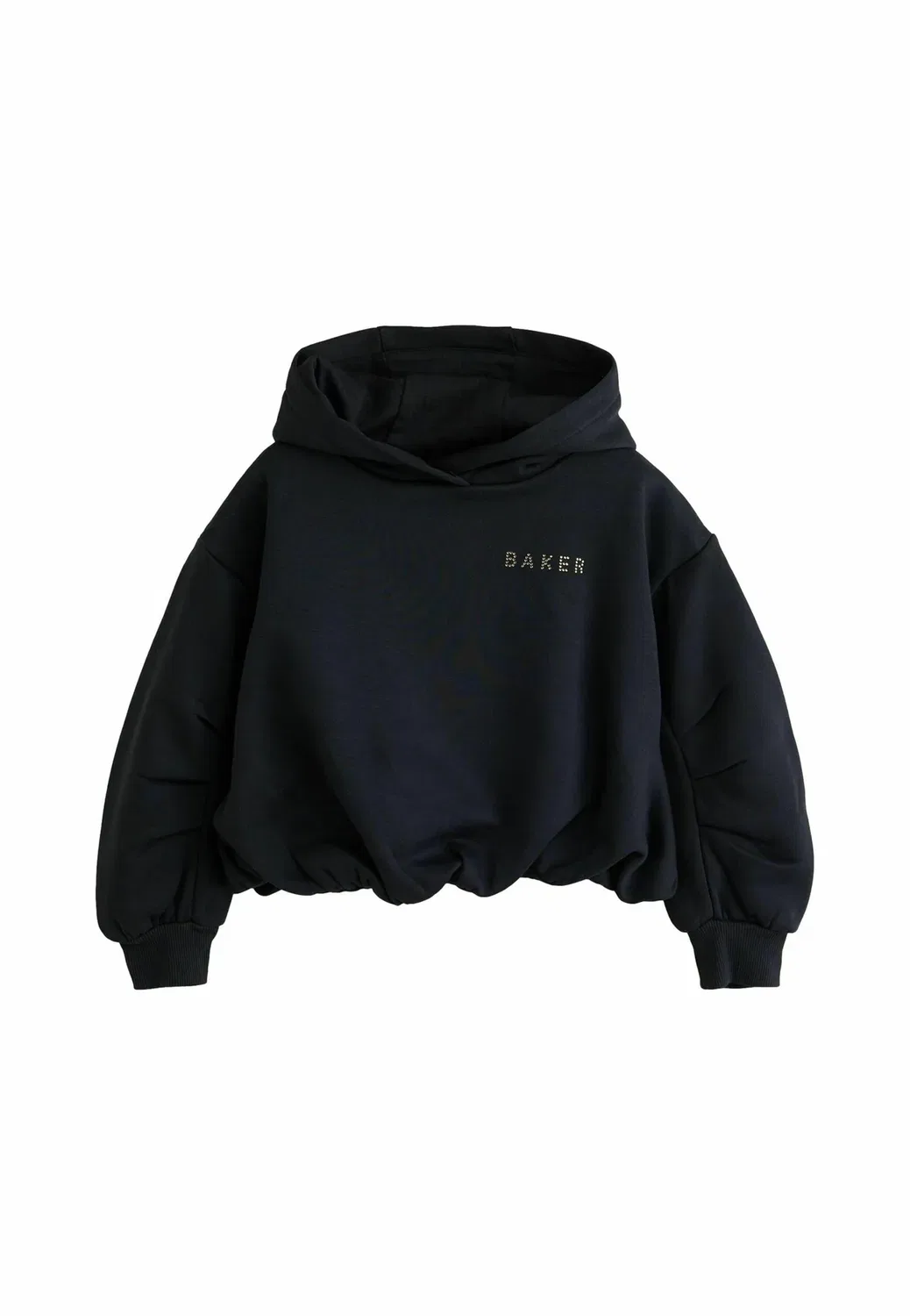 Толстовка оверсайз с декоративными стразами - худи Baker By Ted Baker, Black
