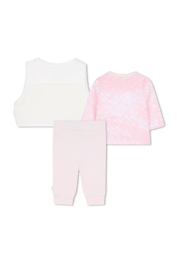 Комплект жилет и брюки полосатый Boss Kidswear, розовый — фото 2