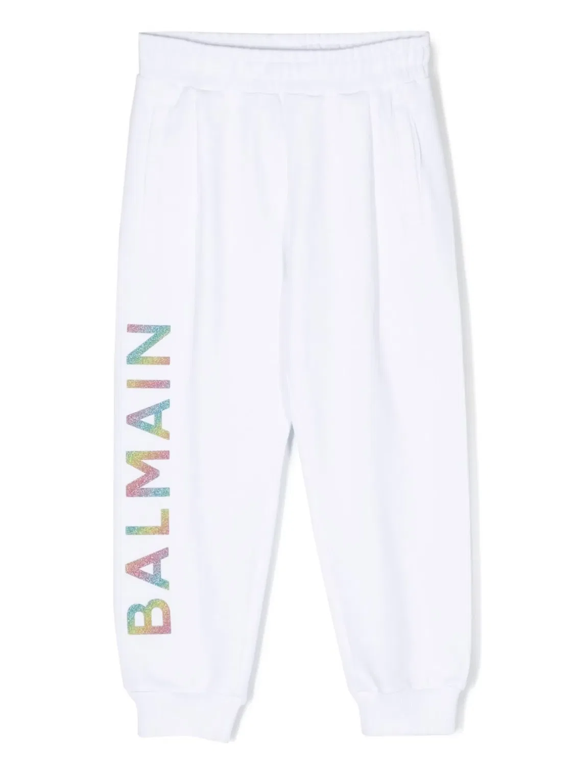 Спортивные брюки с логотипом Balmain, белый