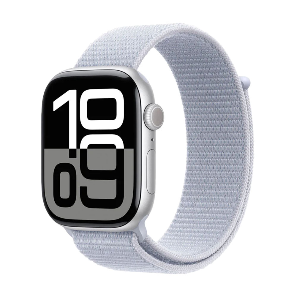 

Умные часы Apple Watch Series 10 (GPS), 42мм, Silver Aluminum Case/Cyan Cloud Loop Sports Strap, Белый, Умные часы Apple Watch Series 10 (GPS), 42мм, Silver Aluminum Case/Cyan Cloud Loop Sports Strap