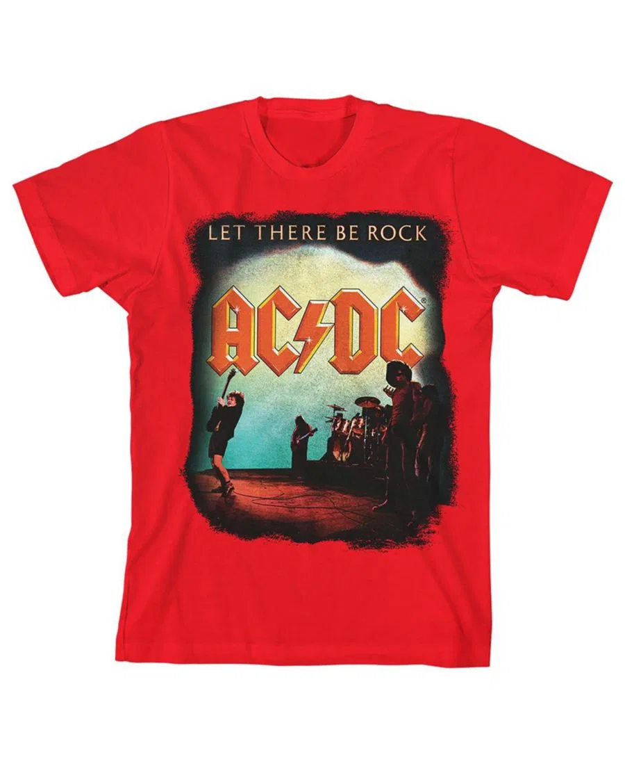 Футболка с принтом Let There Be Rock AC/DC, Red