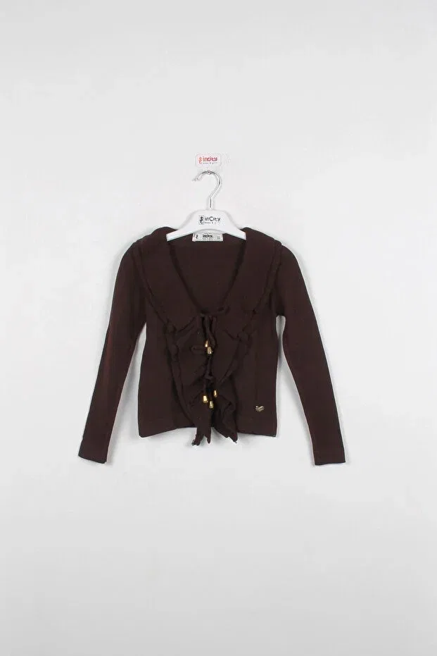 Детское болеро для девочек вязаное Incity, Brown