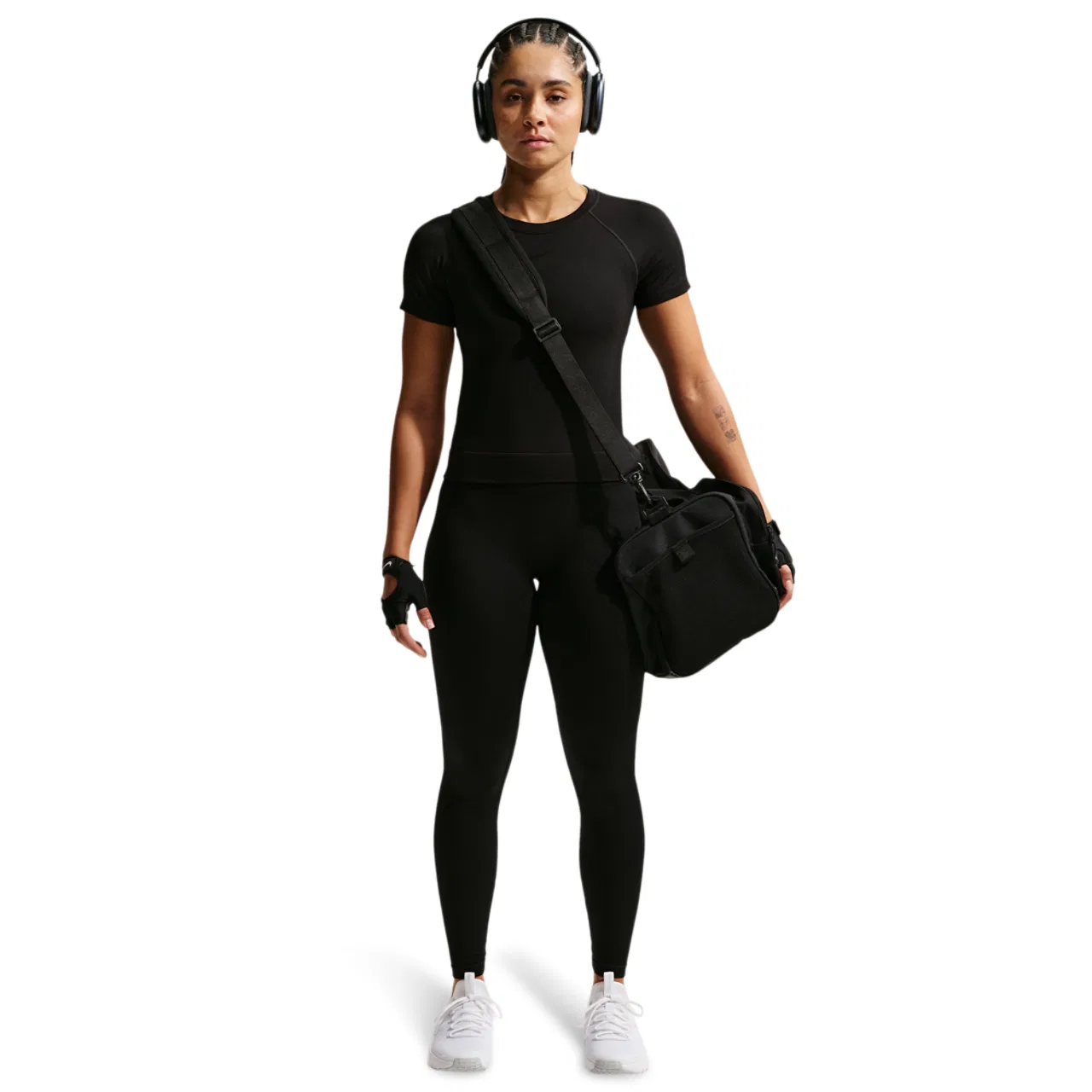 Женская футболка с длинным рукавом Nike Pro Dri-FIT Seamless SS Top, Black — фото 3