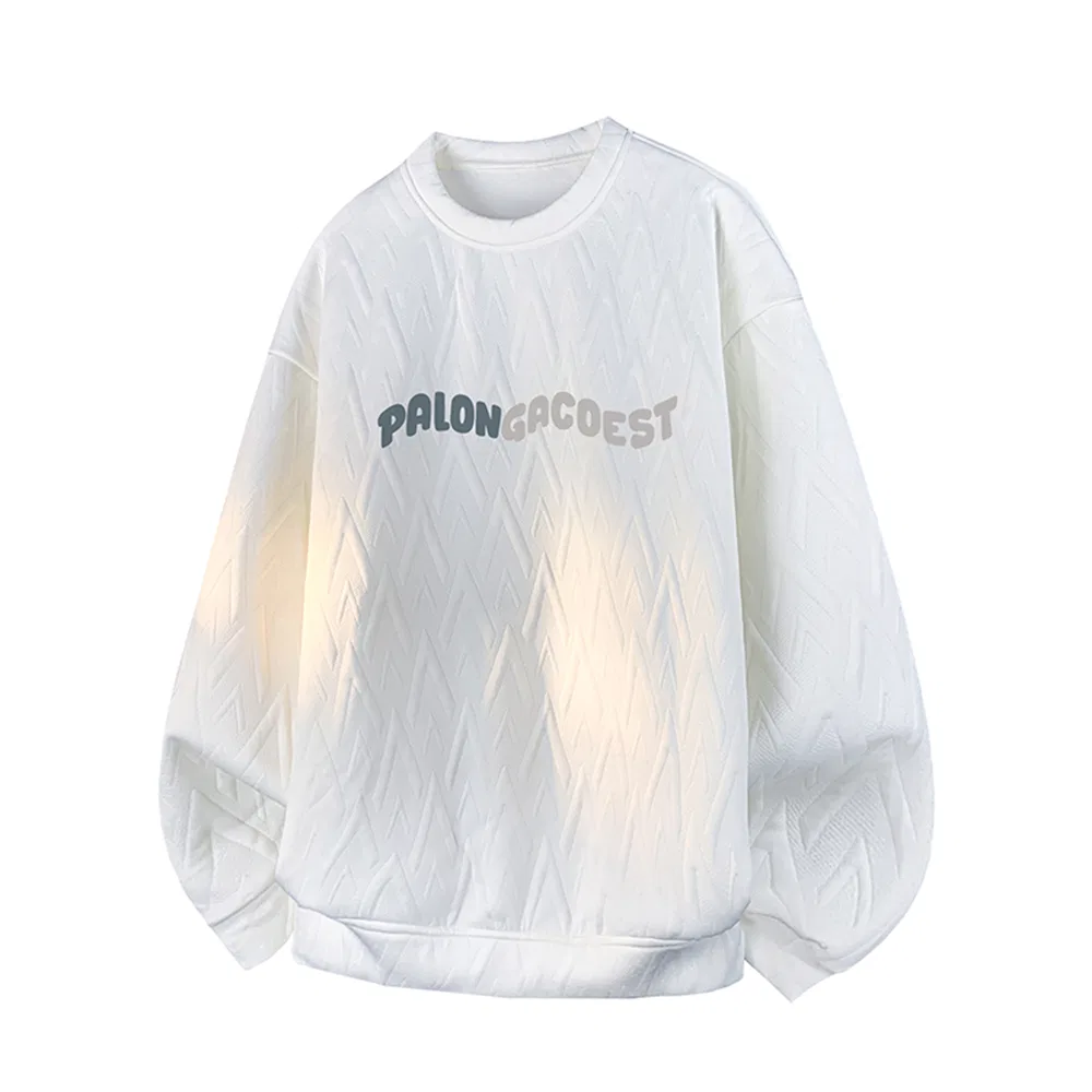 Детский свитшот без гендера с круглым вырезом, свободного кроя Sweatshirts Unisex, PAL ONGACO, White
