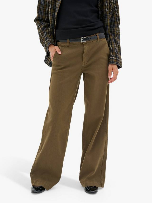 

Широкие брюки lara MY ESSENTIAL WARDROBE, цвет Military Olive Wash