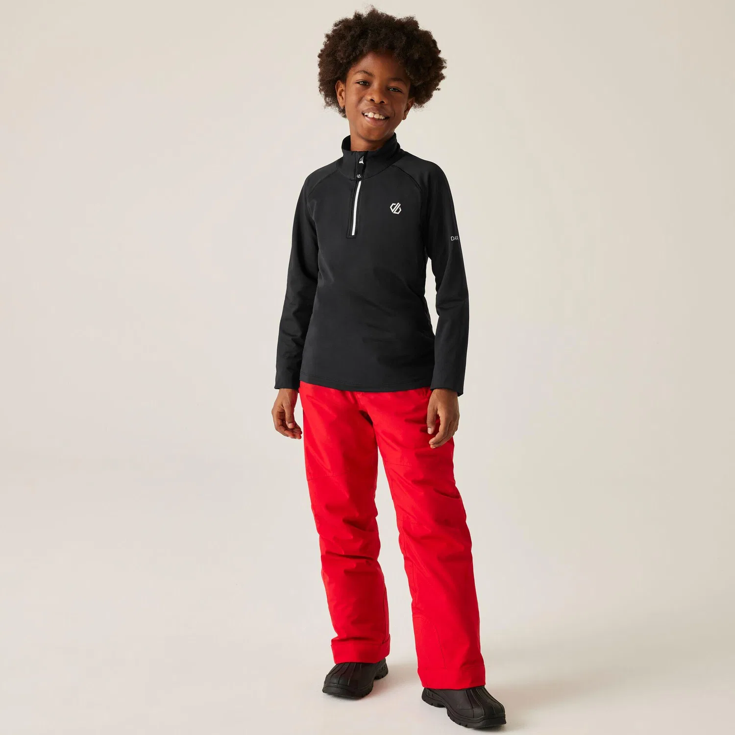 Детский свитер с принтом Kids Consist II Core Stretch Midlayer, Dare 2B, Ultraschwarz — фото 3