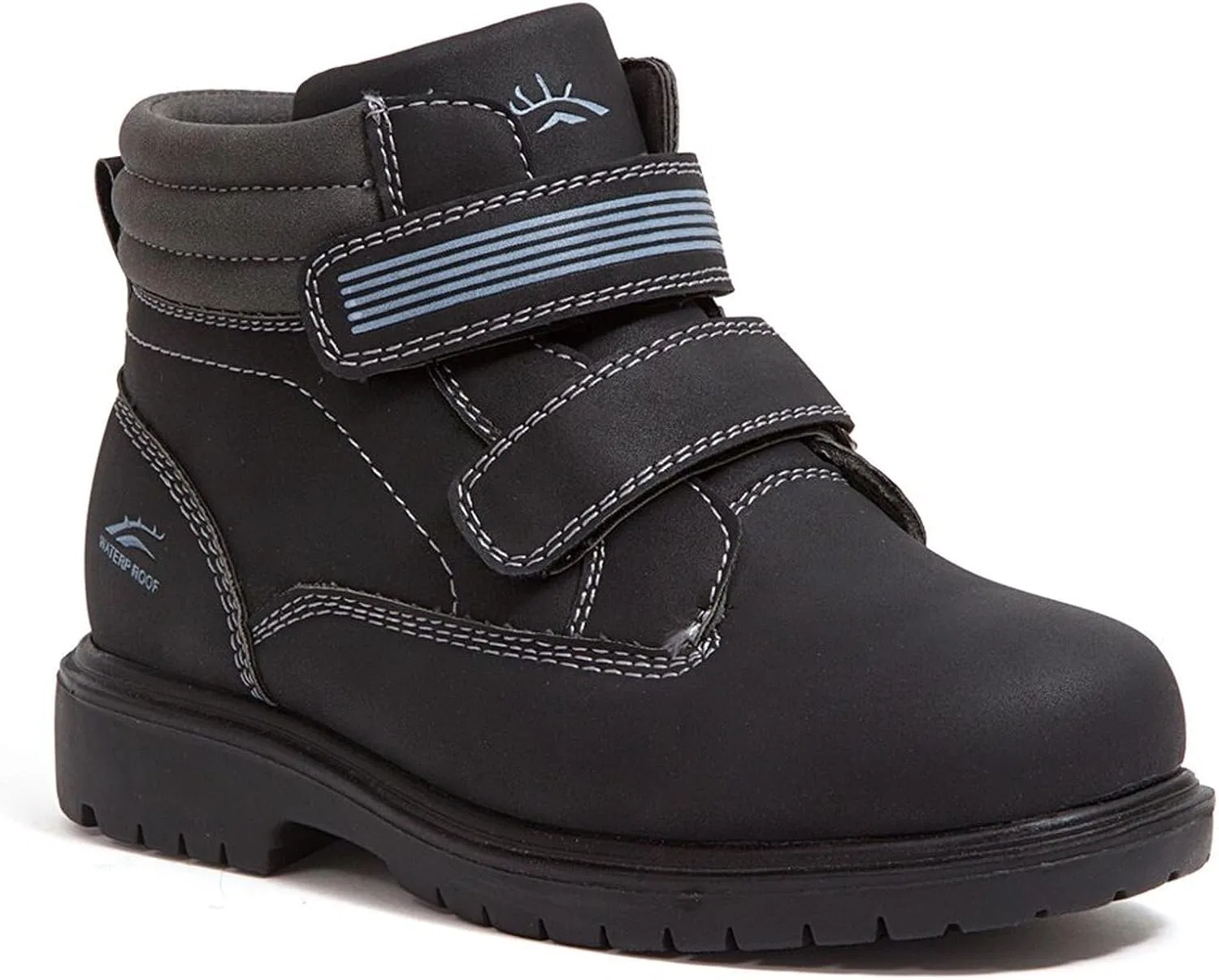 Детские сапоги для мальчиков водонепроницаемые высокие Deer Stags, Black/Grey