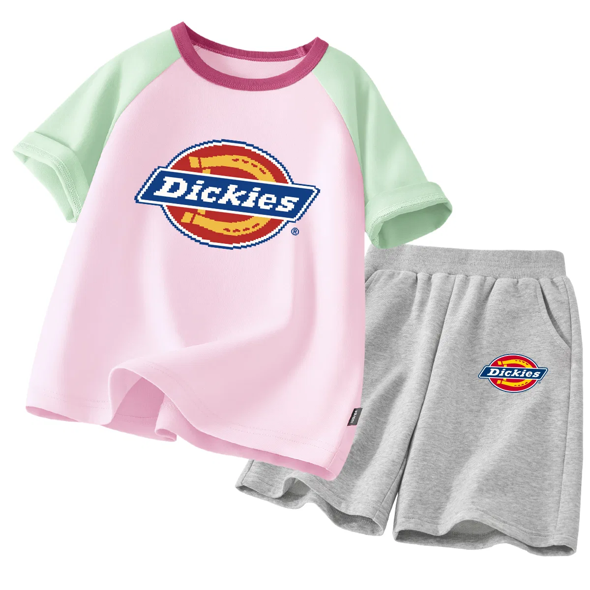 Детский спортивный комплект с принтом Pixel Cream+Logo K Black, Dickies, Pixel Cream+Logo K Black — фото 4
