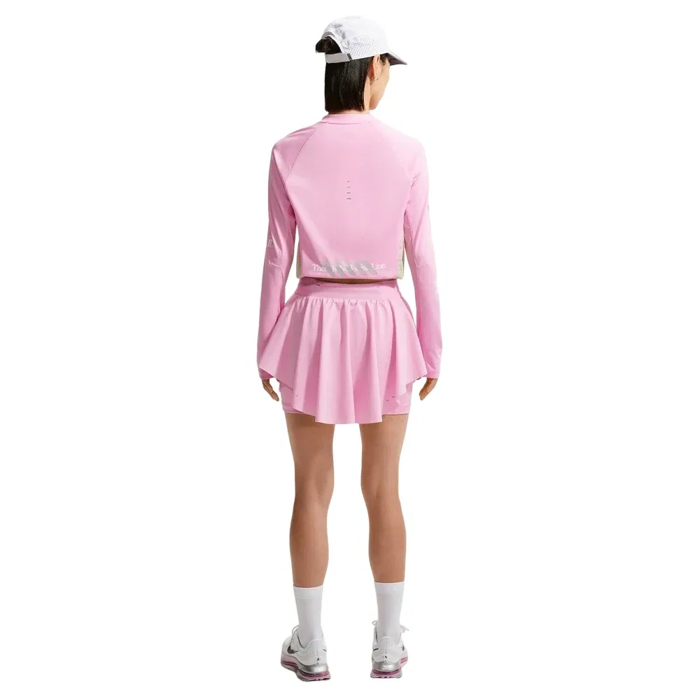 Женская юбка Swift Dri-Fit Running Skort 'Pink Rise Black llusion Green' Nike, Pink Rise/Black/Llusion Green — фото 2
