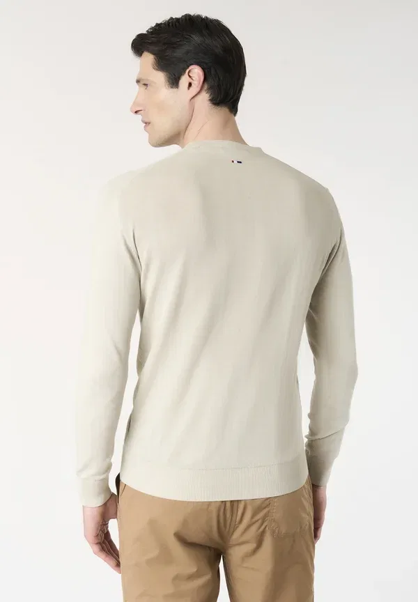 Джемпер хлопковый Jumper U.S. Polo Assn., beige, бежевый — фото 3