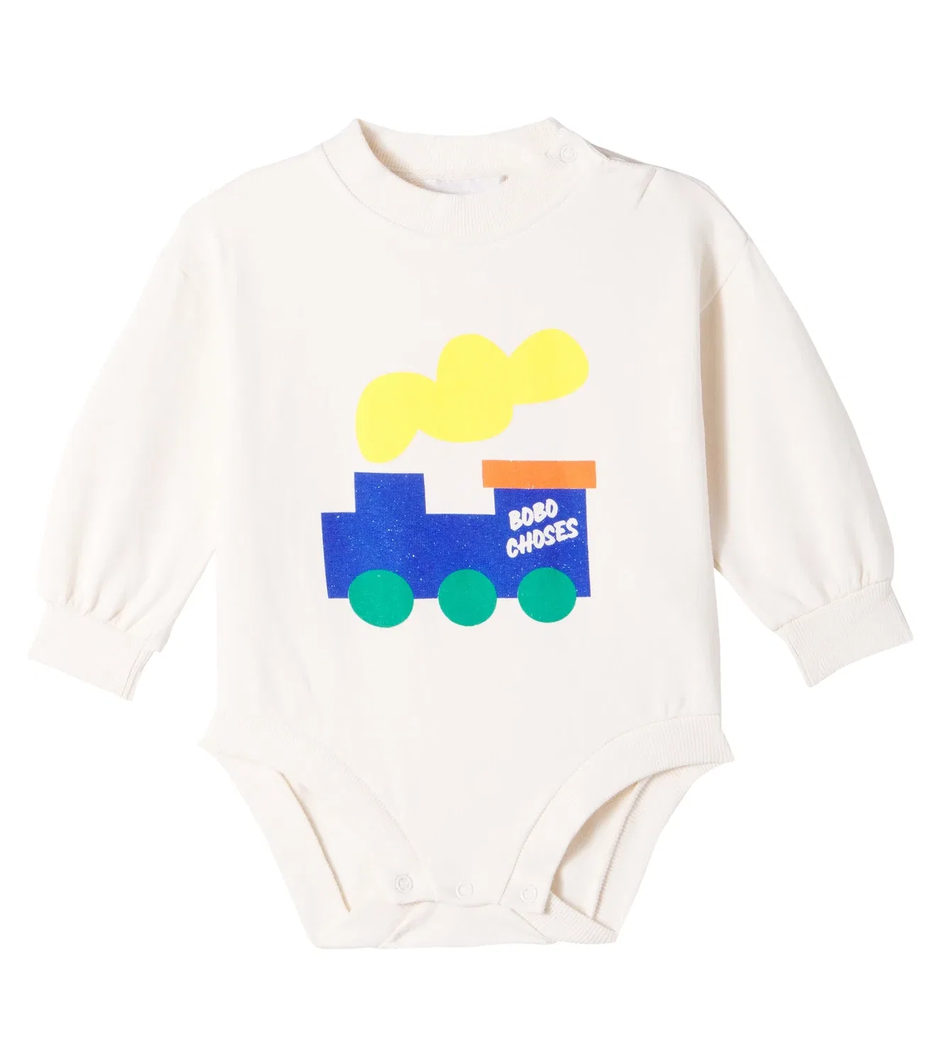 Боди с длинным рукавом Baby Bobo Choo Choo Bobo Choses, белый