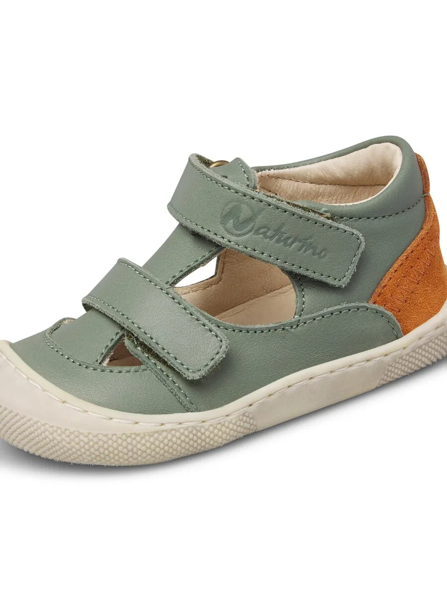 Сандалии NATURINO 'BAREFOOT IRTYS' пастельно-зеленого цвета