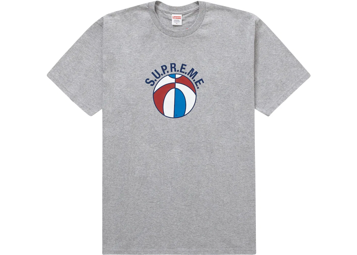 Мужская футболка с принтом Supreme League Tee Supreme, Heather Grey