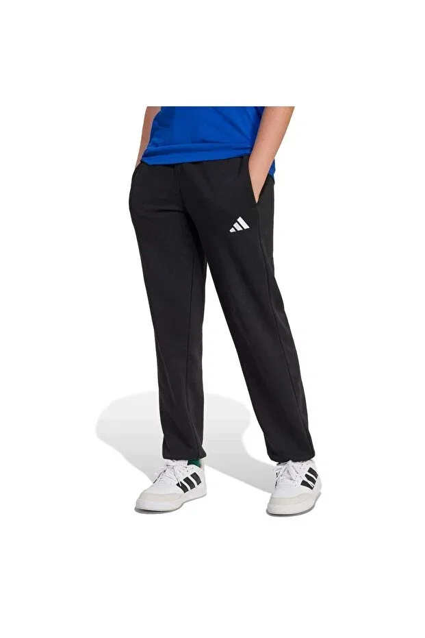 Детские спортивные штаны для девочек хлопковые Adidas, Black White — фото 3
