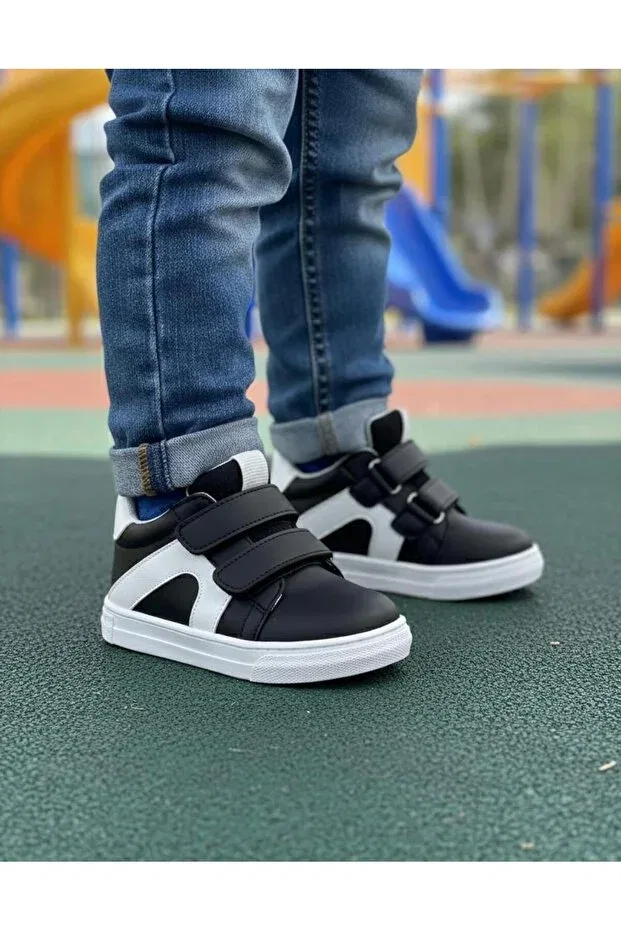 Детские ортопедические кроссовки с липучкой Macco Shoes, Black