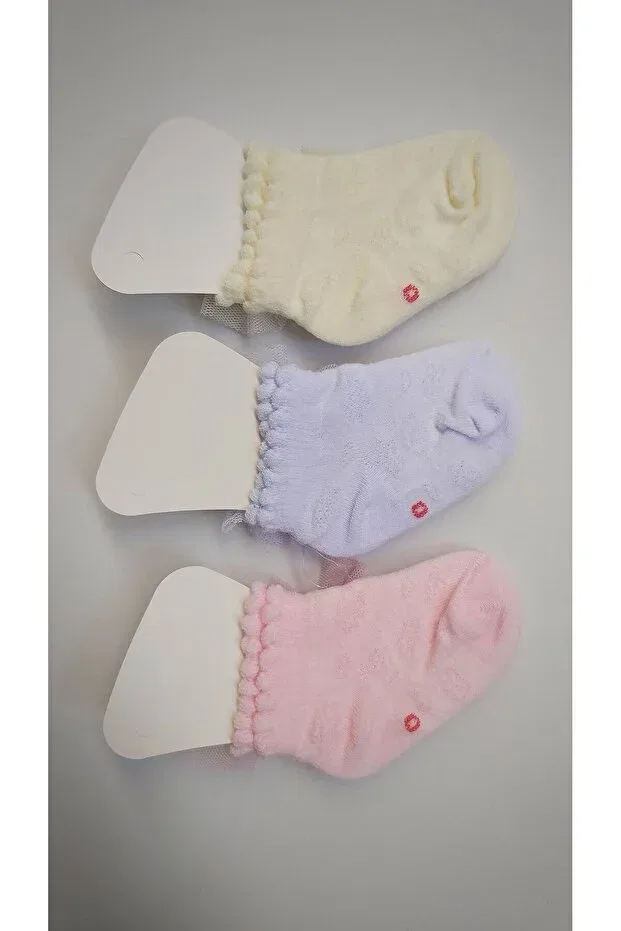 Детские носки для девочек хлопковые Fancy 6 пар Fındık Bebe, Colored — фото 3