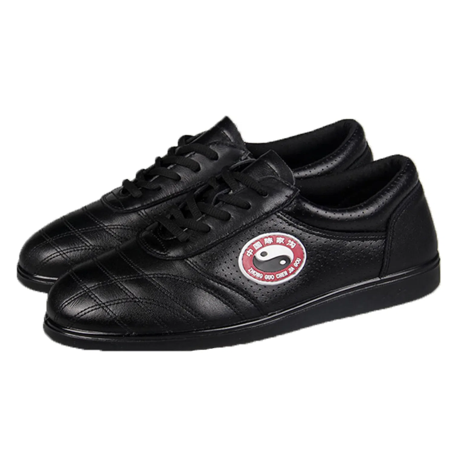 Детские кожаные дышащие туфли для тайцзи LIURUI, Black