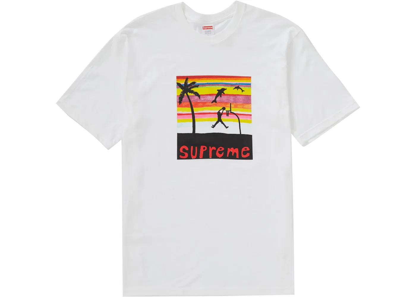 Мужская футболка с принтом Dunk Supreme, White