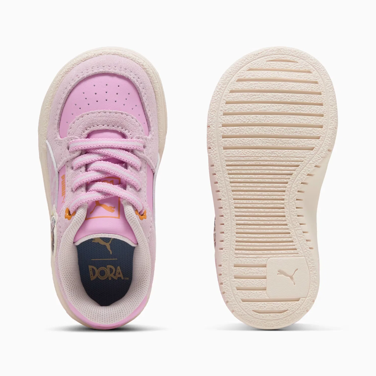 Удобная обувь для малышей Puma X Dora The Explorer Ca Pro, Powder Pink-Chambray Blue — фото 4