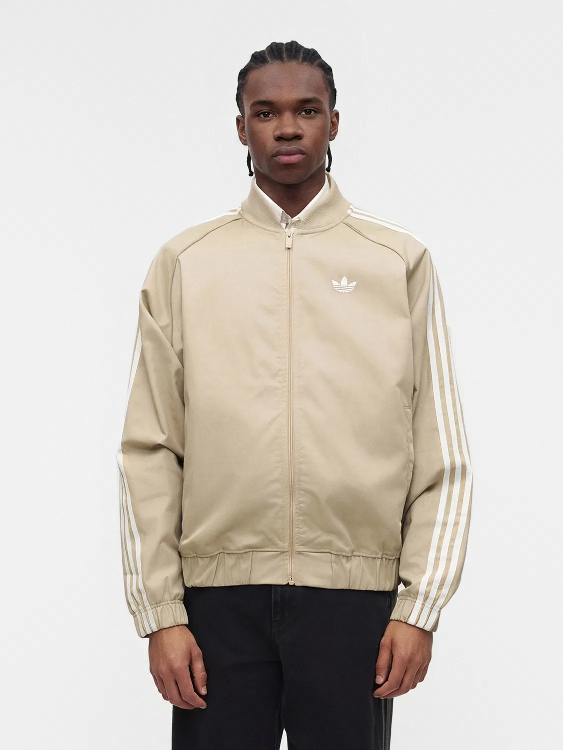 Куртка Adidas Originals Between-Season SST Adicolor Classics песочного цвета — фото 2