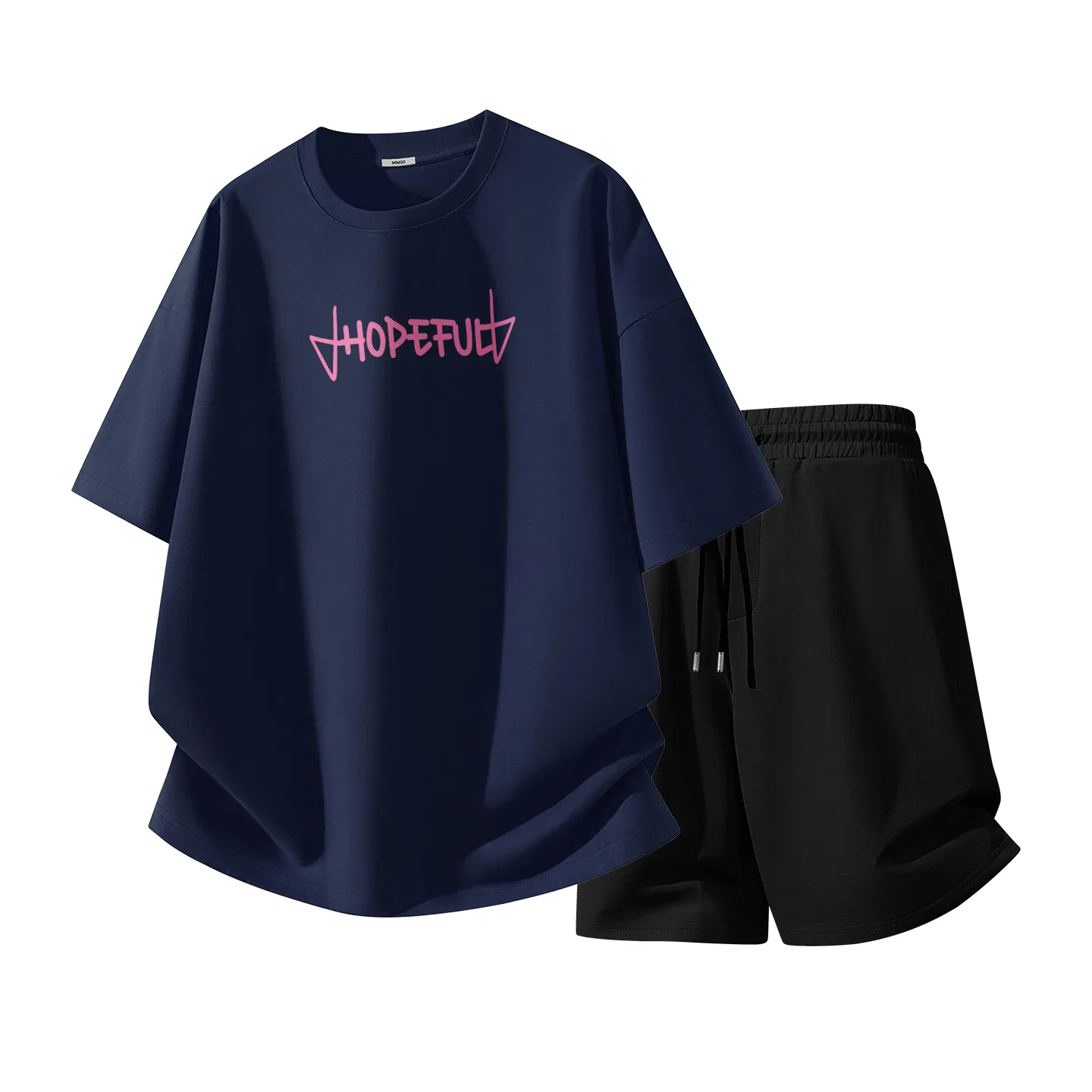 Детский комплект спортивной одежды Active Hope Center Logo MINISO, Heather Navy