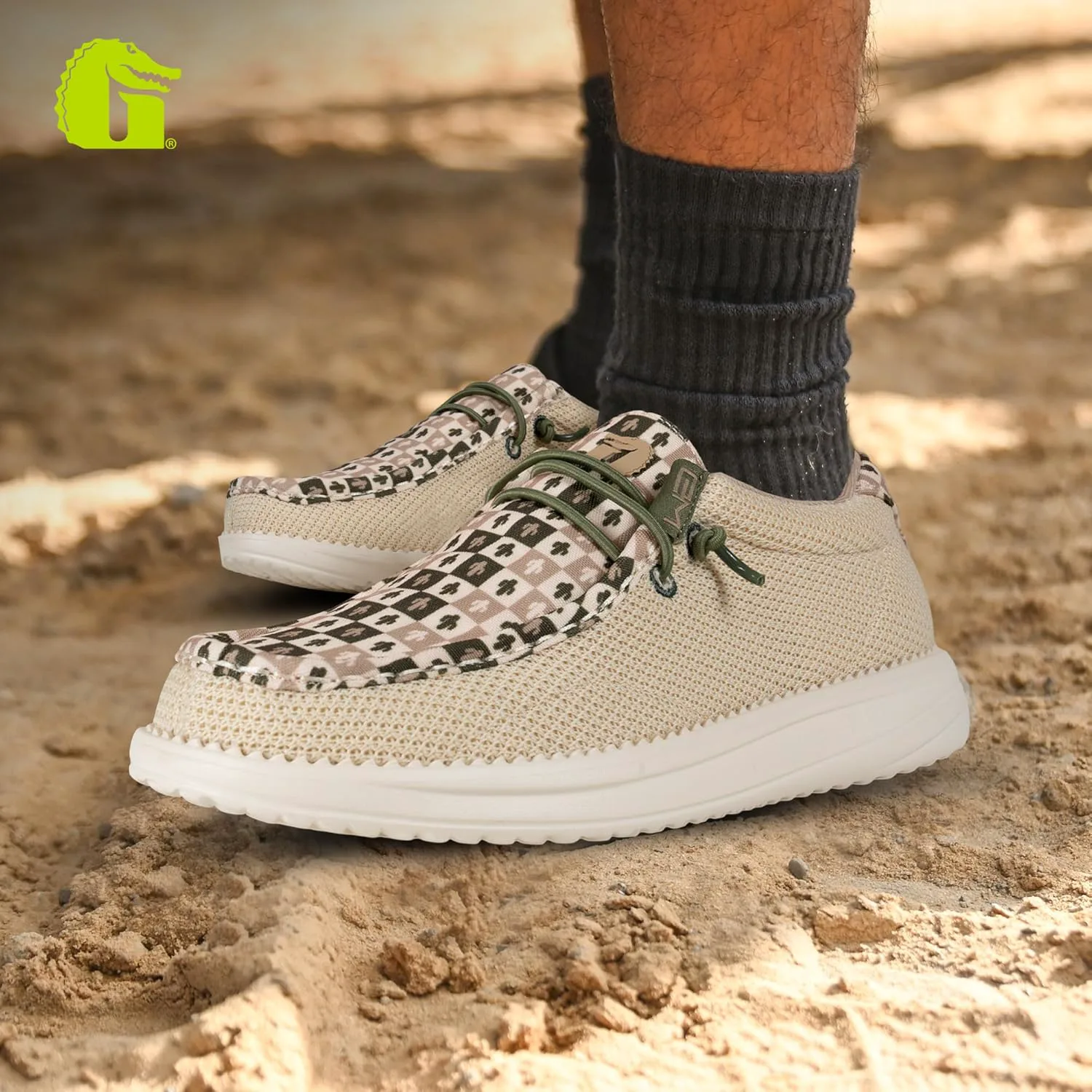 Мужские ботинки Gator Waders для кемпинга - дышащие лоферы без шнуровки - эластичные шнурки - сверхлегкая амортизация на весь день - удобная посадка — фото 2