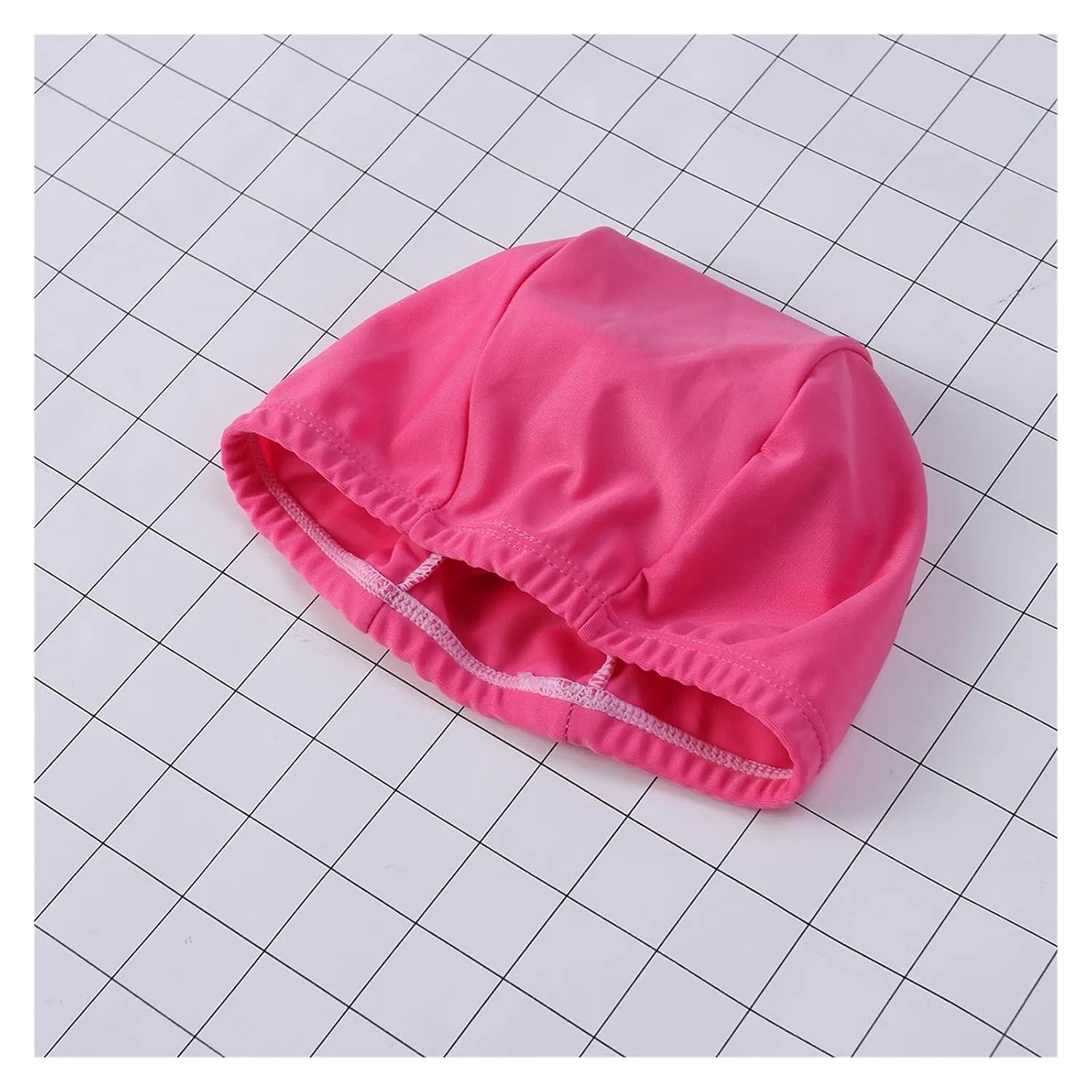 Шапочка для плавания из полиэстера DQZRTUECA, 1 шт., 20 x 14 x 0.5 см, Rose Red — фото 3