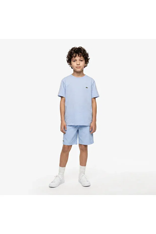 Детская футболка для девочек с коротким рукавом Lacoste, Hbp-Mavi — фото 3