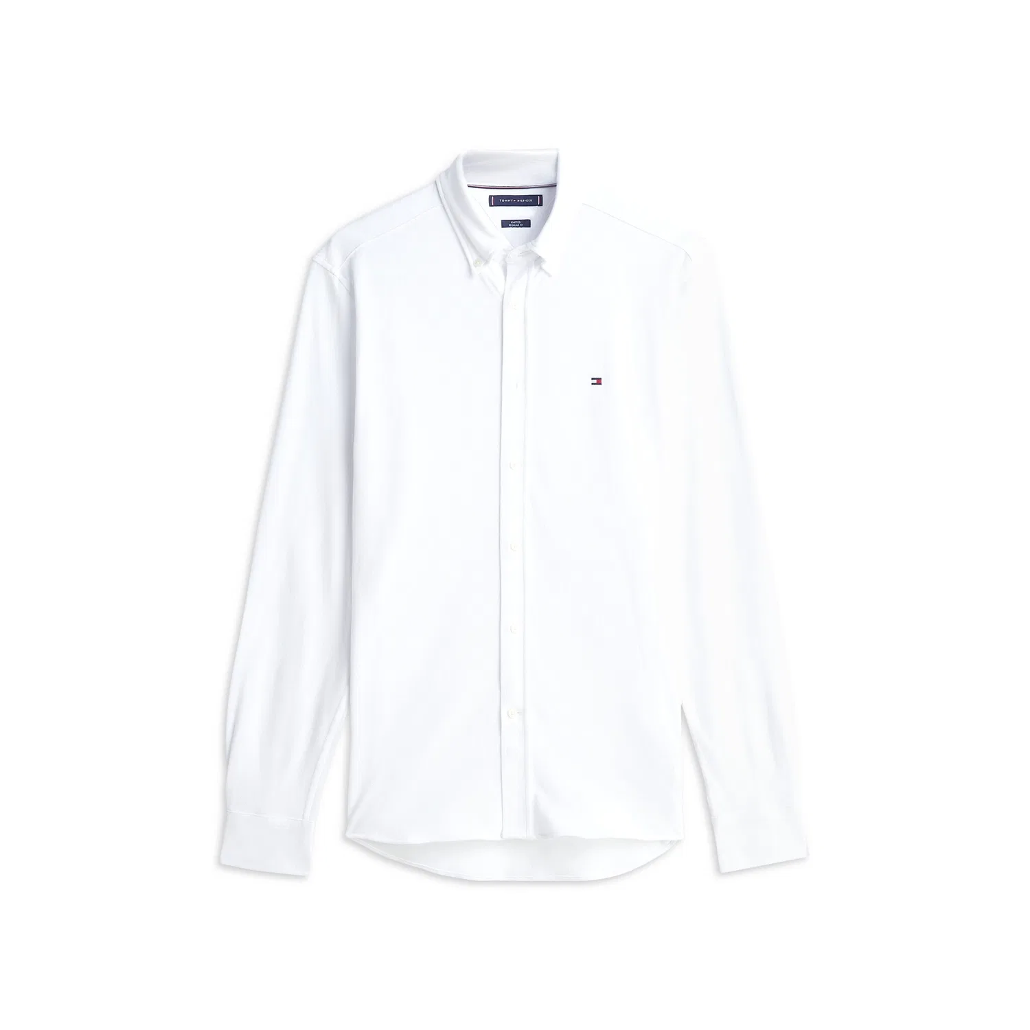 Мужская рубашка с длинным рукавом из пике Tommy Hilfiger, White — фото 4