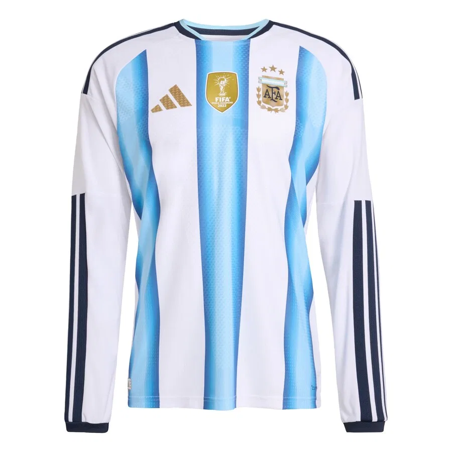 Футболка ADIDAS PERFORMANCE 'Argentina 26 Home Authentic Long Sleeve' белого цвета