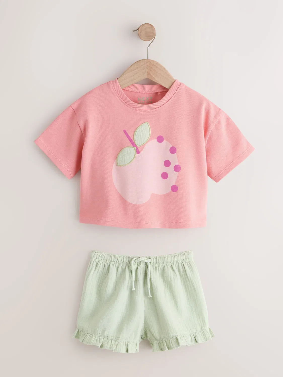 Комплект футболка и шорты Pink Apple Next, розовый — фото 4