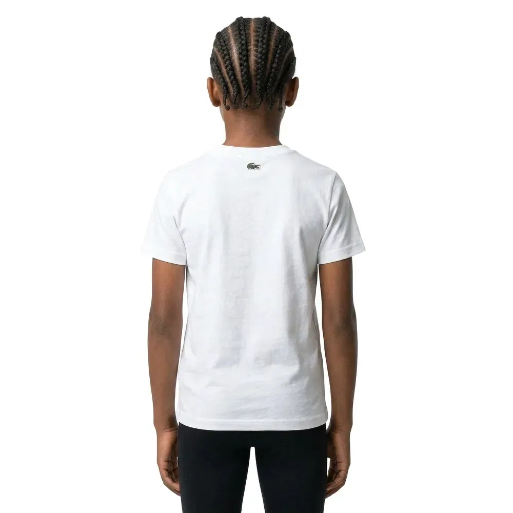 Футболка с коротким рукавом Lacoste Kids, белый — фото 4