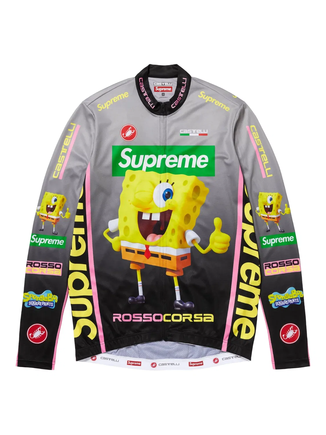 Облегающий топ SpongeBob SquarePants x Castelli Supreme, черный