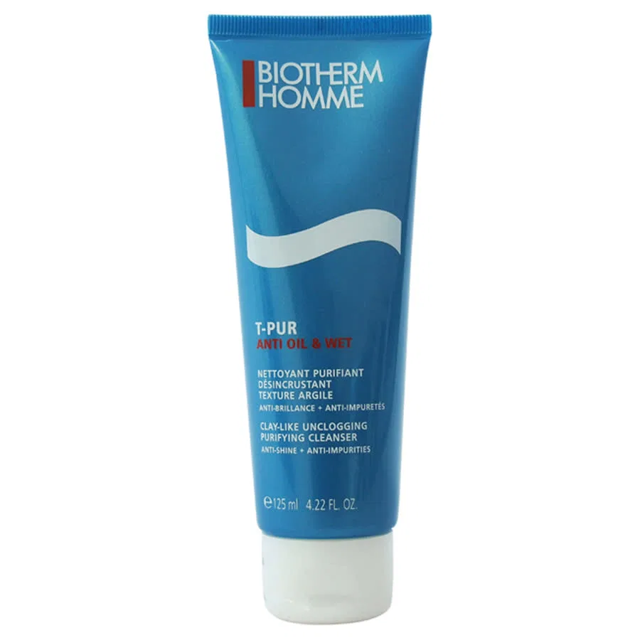 Очищающий гель для лица с матирующим эффектом Homme T-Pur Anti Oil & Wet Purifying Cleanser Biotherm, 125 мл