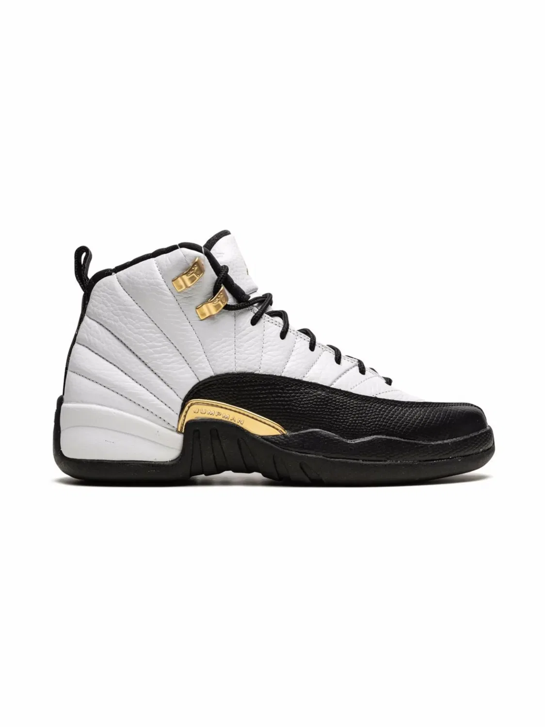 Кроссовки Air Jordan 12 Retro "Royalty Taxi", черный/белый — фото 3